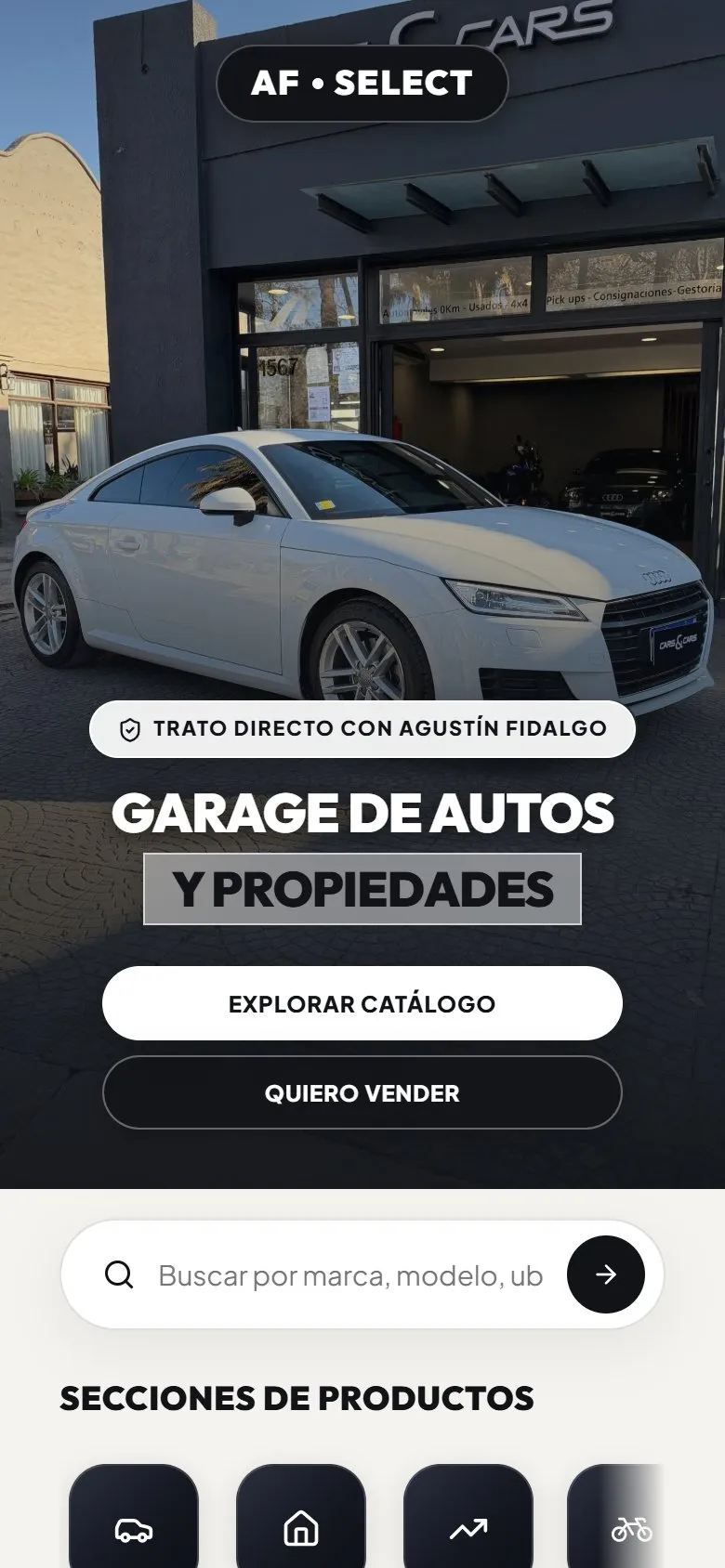 Fidalgo Select en el celular